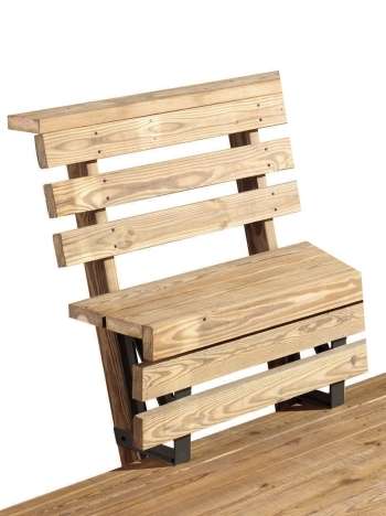 Dekmate Bench built with 2x4Basics brackets