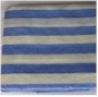 Blue and White Stripe Poly Tarp